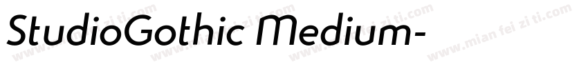 StudioGothic Medium字体转换